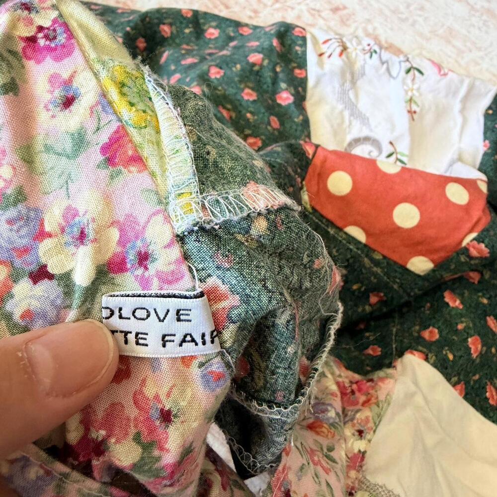 Cottagecore Patchwork Wrap Skirt - image 6